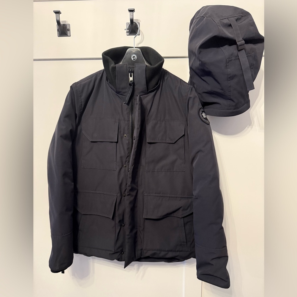 Genuine Canada Goose Black Label Maitland Parka — Dark Navy, Large